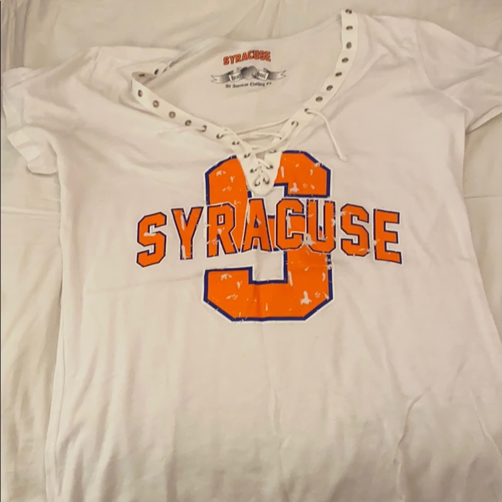Syracuse Lace Up T-shirt